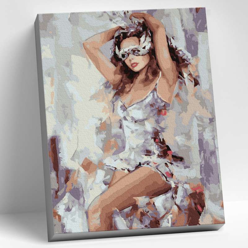 Painting by numbers 30x40 Color canvas BEFORE THE CARNIVAL 19 colors