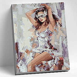 Painting by numbers 30x40 Color canvas BEFORE THE CARNIVAL 19 colors