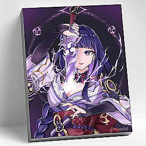 Numbered Painting 30x40 Genshin BAAL 21 Colors