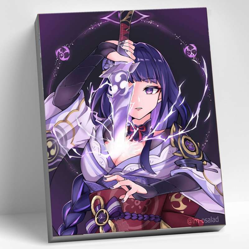 Numbered Painting 30x40 Genshin BAAL 21 Colors
