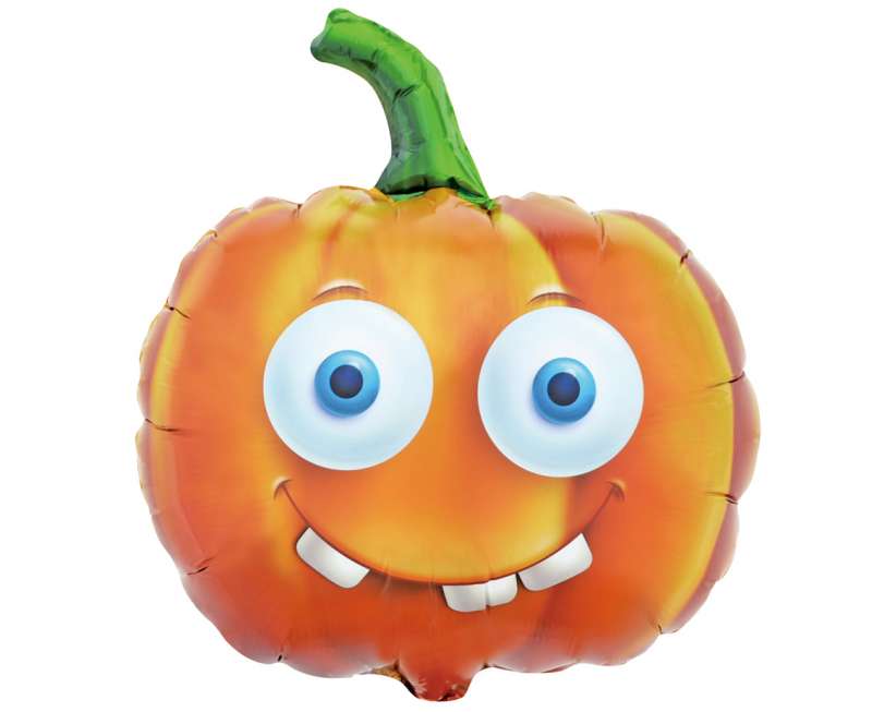 Fooliumballoon Kürbis Halloween, 44 x 43 cm