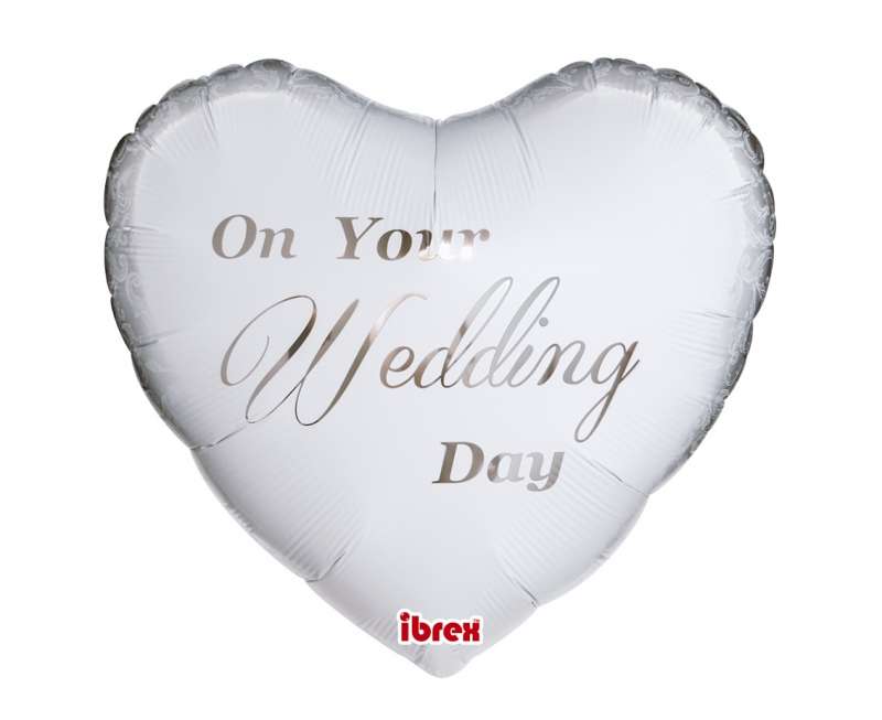 Folienballon Ibrex 14 - Weiß an Ihrem Hochzeitstag