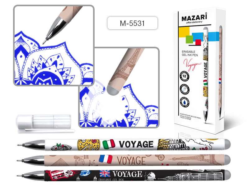 Gelschreiber mit radierbaren Tinte VOYAGE, BLAU