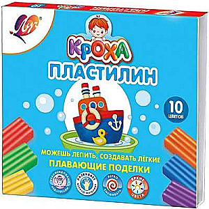 Ujuv plastiliin 10 värvi