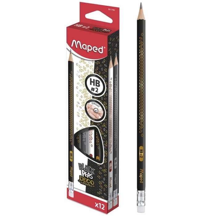 Pencil with Eraser MAPED Deco HB