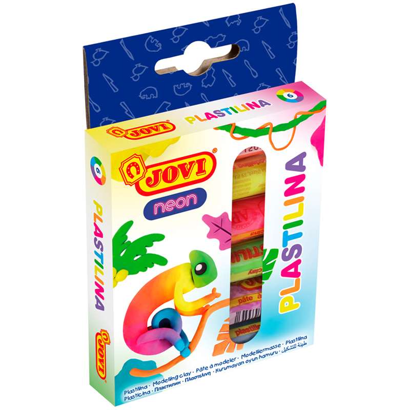 Plastilin JOVI NEON 15g, 6 Farben