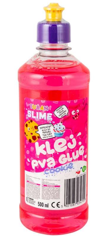 Klej PVA 500ml różowy o zapachu ciasteczek