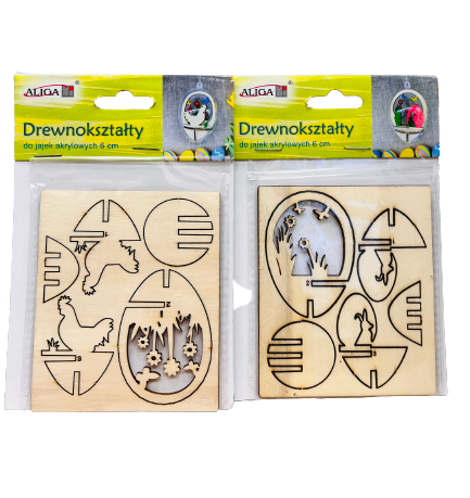 Holzfiguren - Osterdeko Ei, 6cm