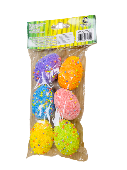 Dekor für Kreativität - Eier. Ostern 6cm 6St.