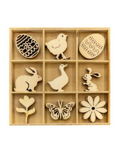 Osterdekoration 3x3cm 45Stück.