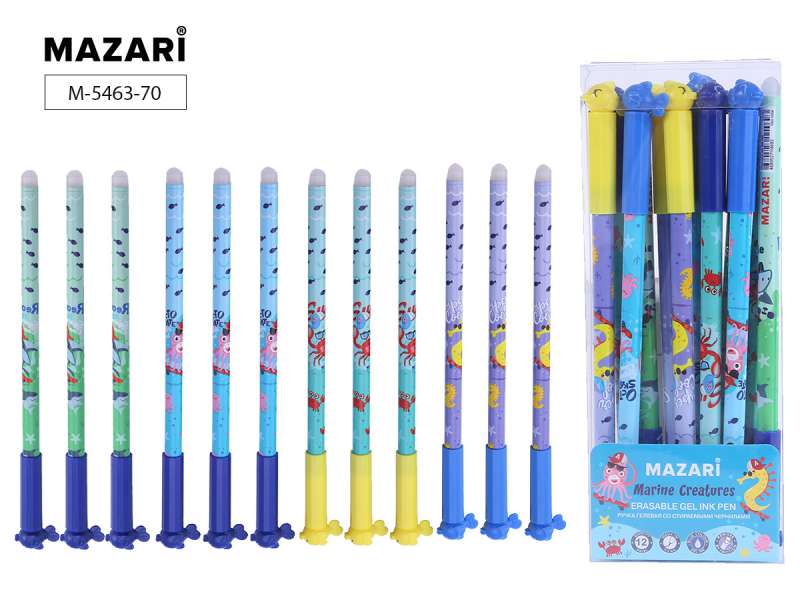 Gelstift mit löschbaren Tinte MARINE CREATURES, BLAU