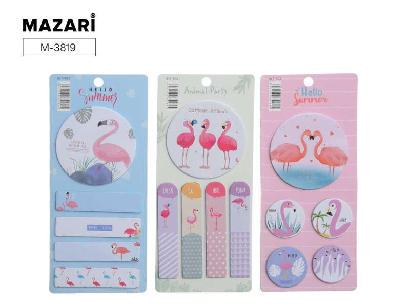 Notizblock-Set mit Haftnotizen ANIMAL PARTY