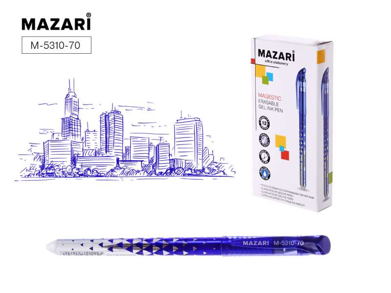 Gelschreiber mit radierbarem Tinte MAGESTIC, BLAU