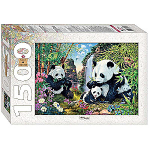 Мозаика puzzle 1500 Панды