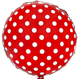 Foil balloon 18 round, red