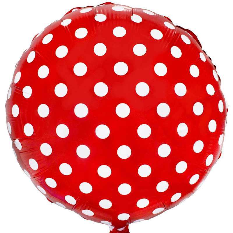Foil balloon 18 round, red