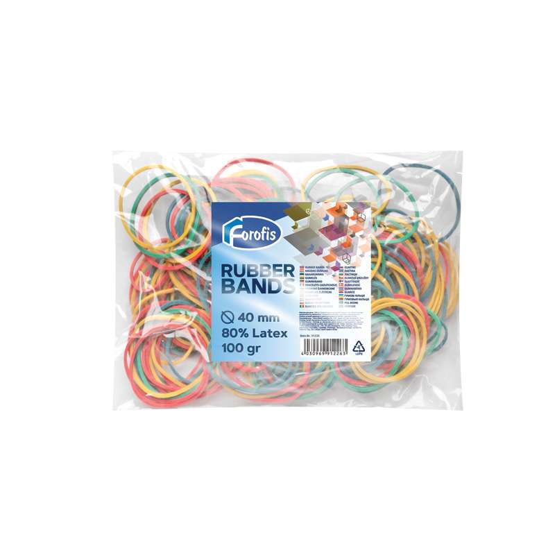 Gummibänder für Geld 40mm, Assortiment