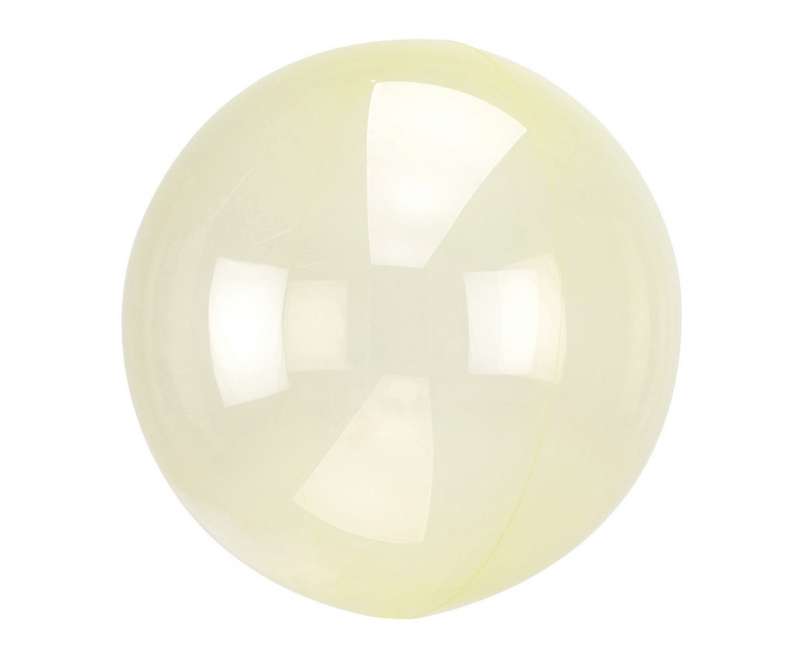 Fooliumkuul 18/46cm ümmargune, läbipaistev, kollane