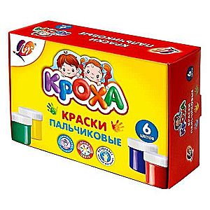 Pirkstu krāsas 6 krāsas (40 ml)