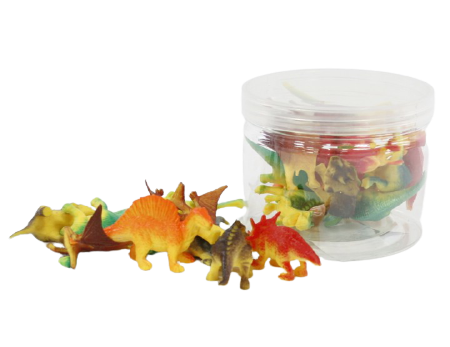 Rotaļu komplekts - dinozauru figūriņas, burkā