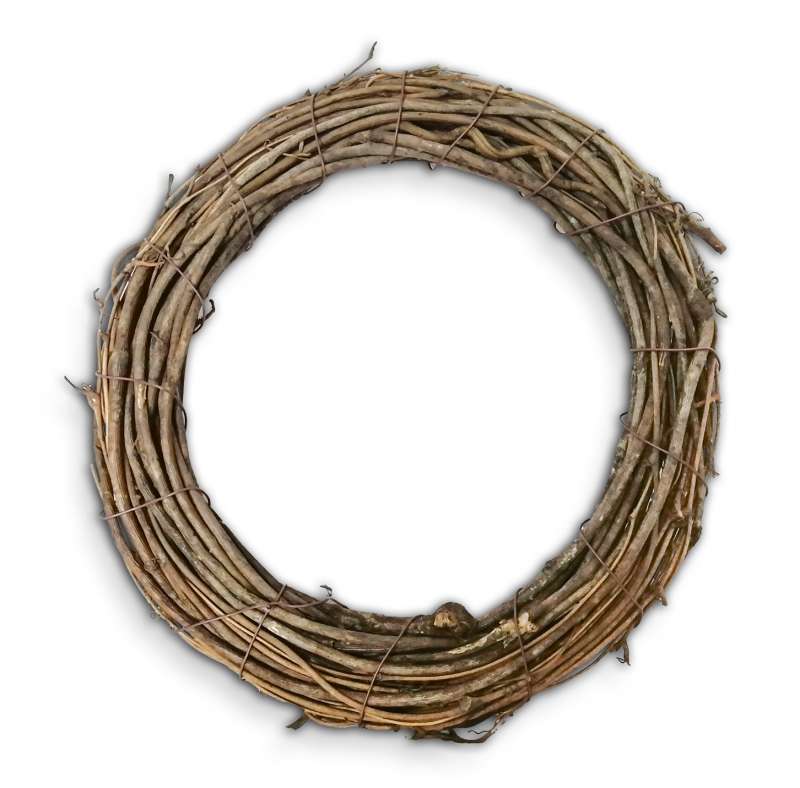 Rattan ring base for wreath decoration (nests)