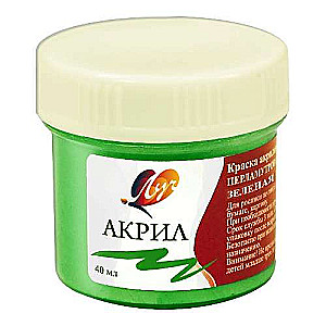 Acrylic paint 40 ml green pearl