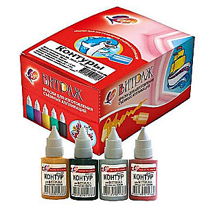 Stained Glass Paint Contours Assorted, 20 ml