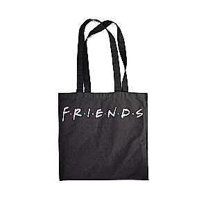 Сумка. Friends (черная, 38х43 см, длина ручек 58 см)