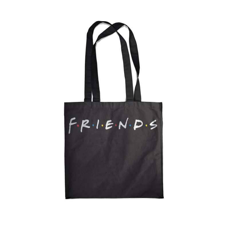Сумка. Friends (черная, 38х43 см, длина ручек 58 см)