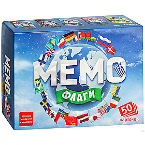 Memo 2 in 1 Pasaules ievērojamās vietas un valstu karogi