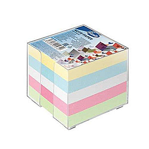 Notizpapier in Halter, 90x90 mm, 5 Pastellfarben, 800 Blätter FOROFIS