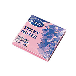 Haftnotizen 76x76mm 80 Blätter FOROFIS (neonrosa)
