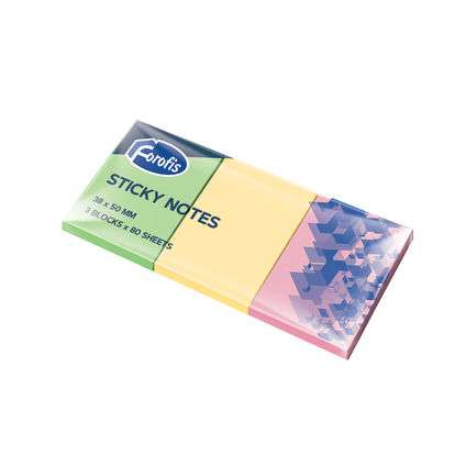 Haftnotizen 38x50mm 3x80 FOROFIS neon