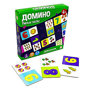 Gudrie puzles. Apskatīsim (24 domino kartītes)