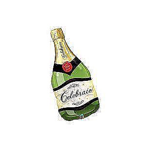 Foil balloon 40 champagne