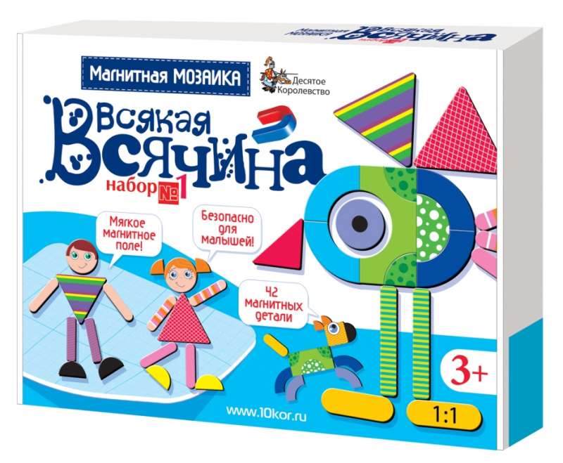 Magnetinė mozaika - Visokiausių dalykų-1, 42 elementai