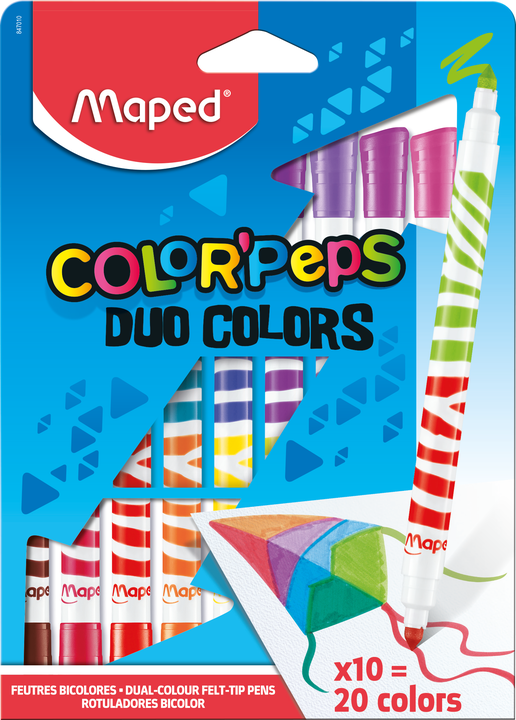 MAPED ColorPeps Long Life DUO Markers 10 pcs = 20 colors