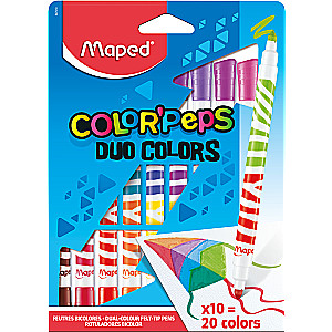 MAPED ColorPeps Long Life DUO Markers 10 pcs = 20 colors