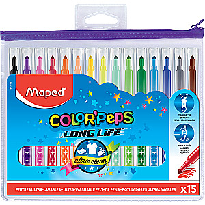 MAPED ColorPeps Long Life Markers 15 colors