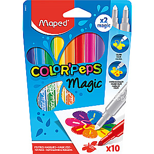 MAPED Color'peps Magic Markers 10 colors + 2 magic