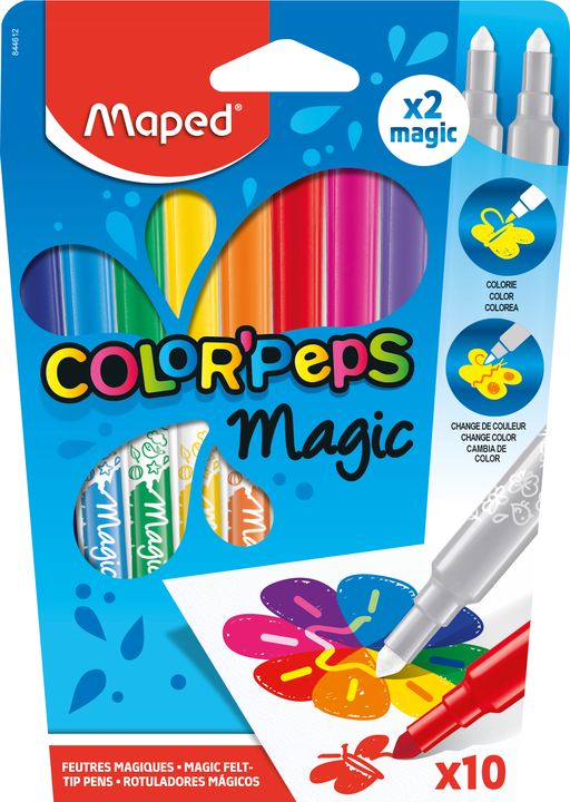 MAPED Color'peps Magic Markers 10 colors + 2 magic