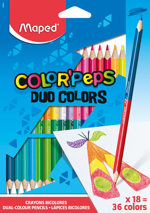 MAPED ColorPeps DUO Colored Pencils 18 pieces
