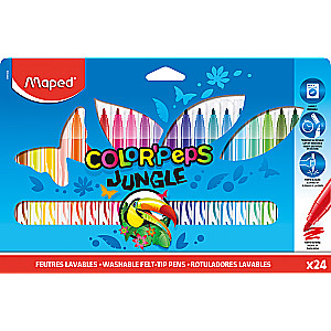 MAPED Jungle Markers, 24 Colors