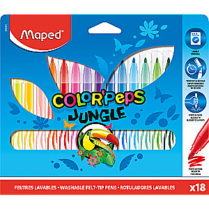 Marker MAPED Jungle, 18 Farben