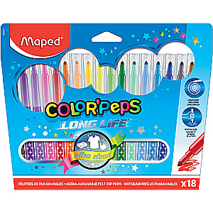 MAPED Color Peps Markers, 18 colors