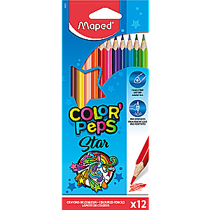MAPED Color'Peps Colored Pencils, 12 Colors