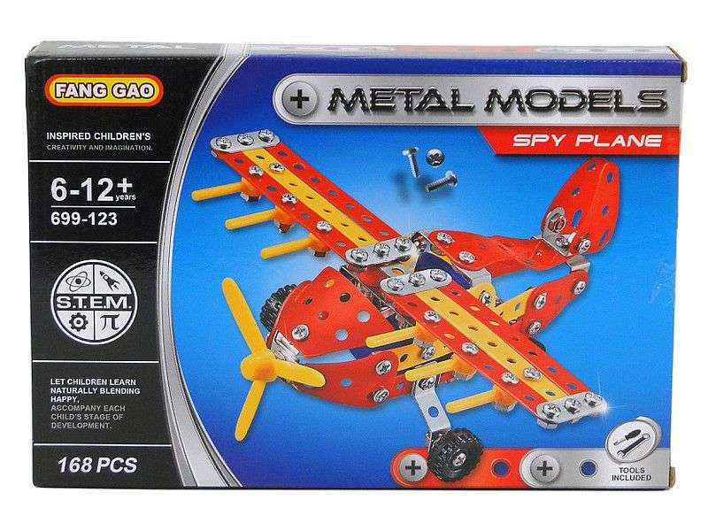 Металлический конструктор Spy Plane 168 деталей
