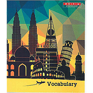 Тетрадь-словарь 36 страниц, с двумя верт. линиями
