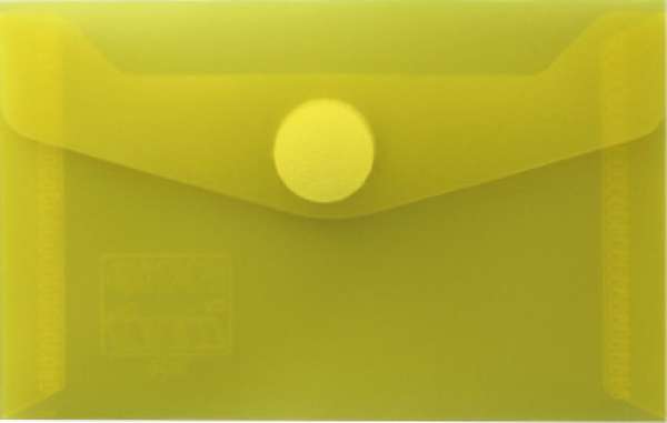 Envelope folder with Velcro HFP 906 65 x 100mm yellow