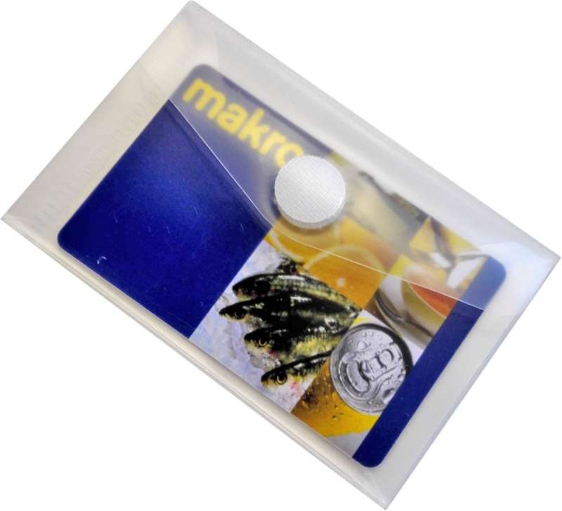 Folder-envelope with velcro HFP906 A7, 65*100 mm, transparent